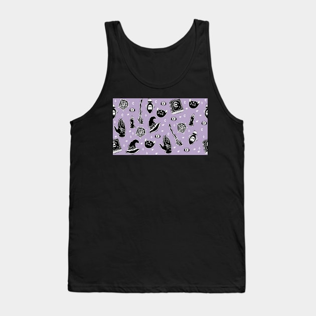 Witchy on Pastel Purple Tank Top by FrostedSoSweet